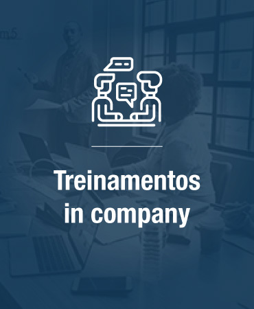 Treinamentos in company blue